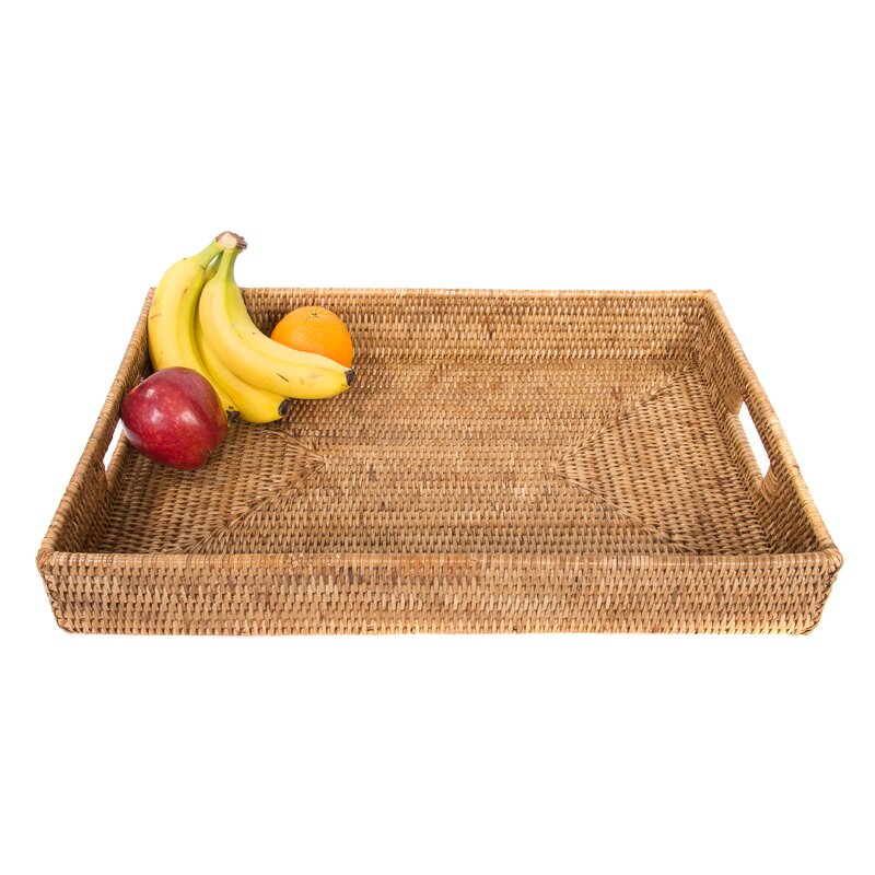 artifacts trading Rattan Coffee Table Tray & Reviews | Wayfair